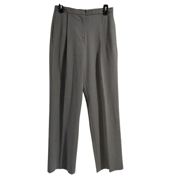 Liz Claiborne Pants - Liz Claiborne Kylie Gray Pleated High Rise Straight Leg Dress Pants Womens 6 NEW